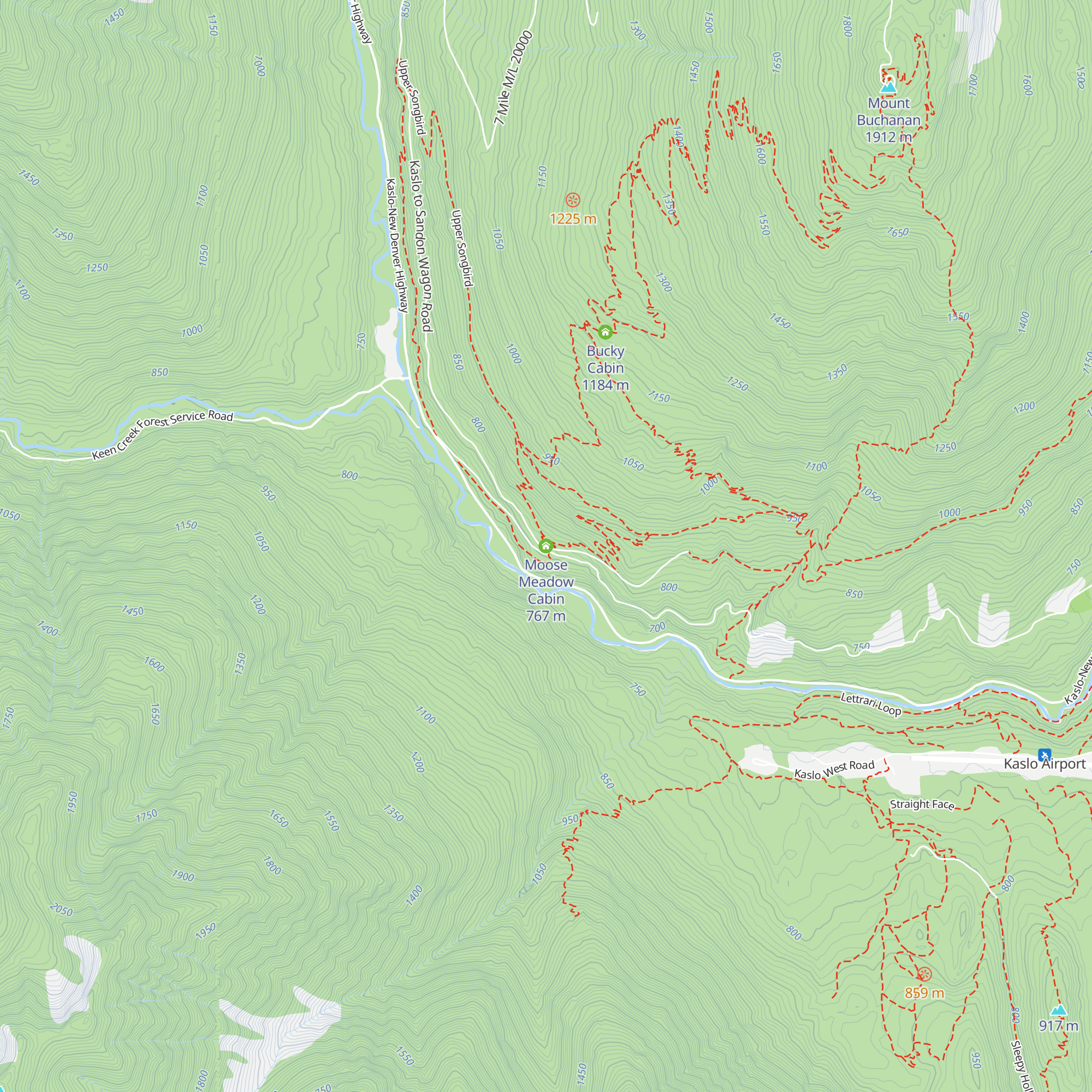 Moose Meadow Cabin map