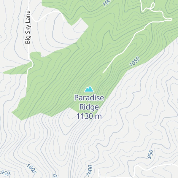 Map of Paradise Ridge