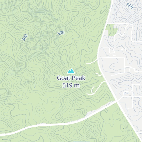 Map of Goat Peak