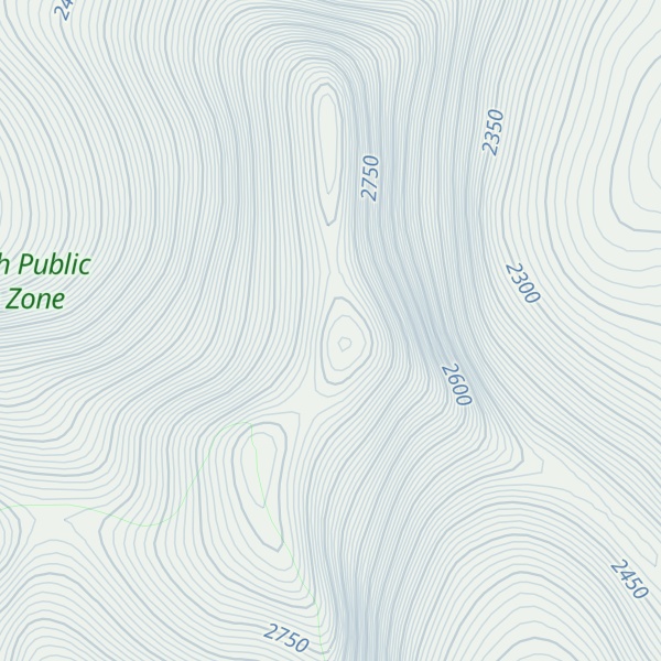 Map of Tempo Peak