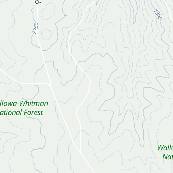 Map of Cayuse Ridge