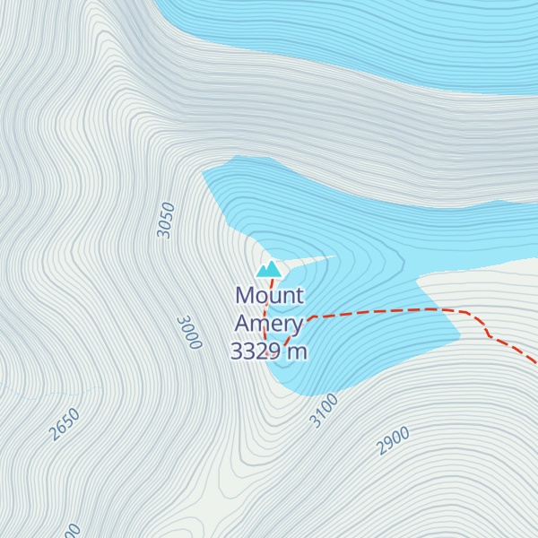 Map of Mount Amery
