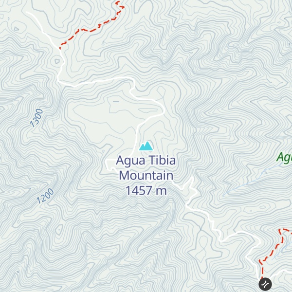 Map of Agua Tibia Mountain