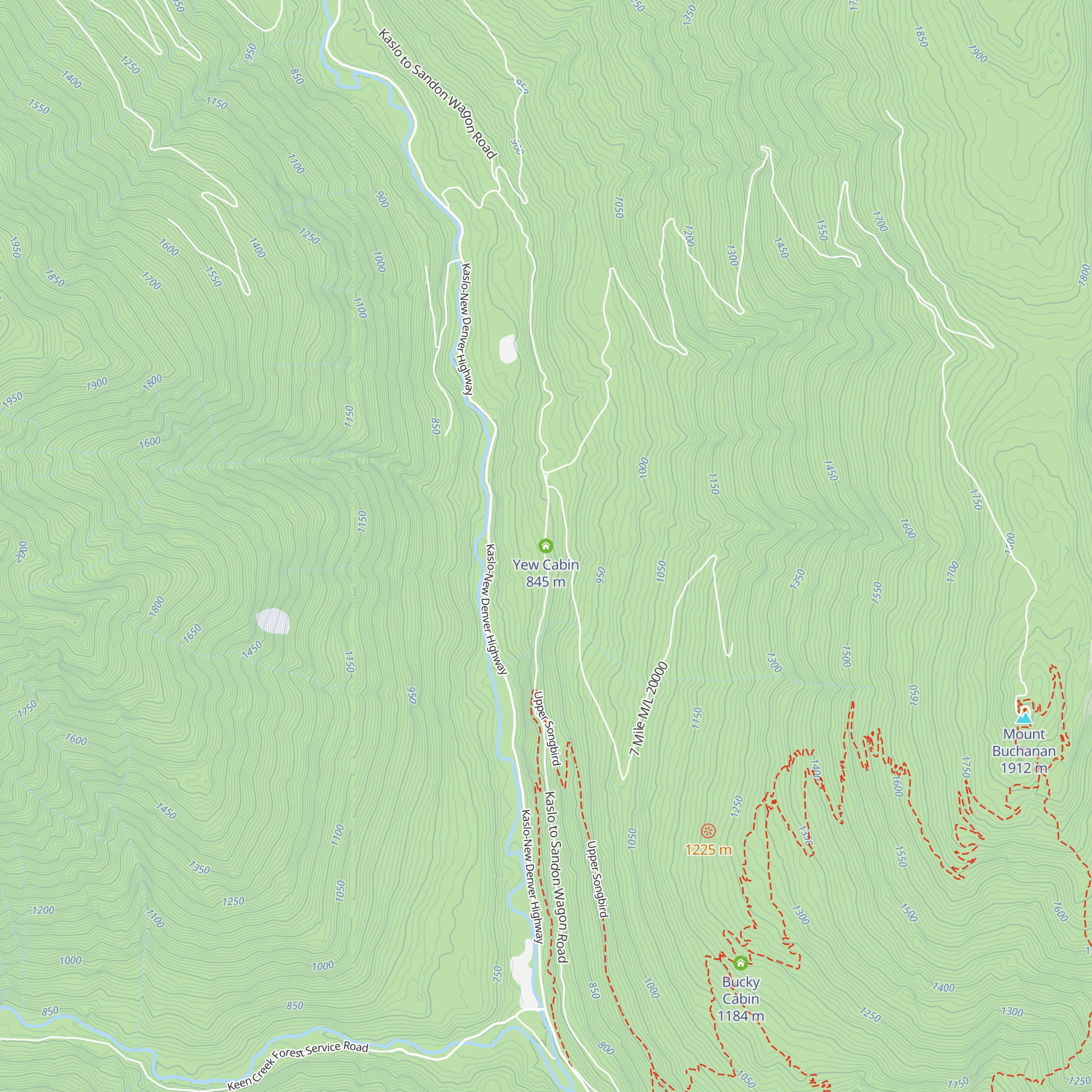 Yew Cabin map