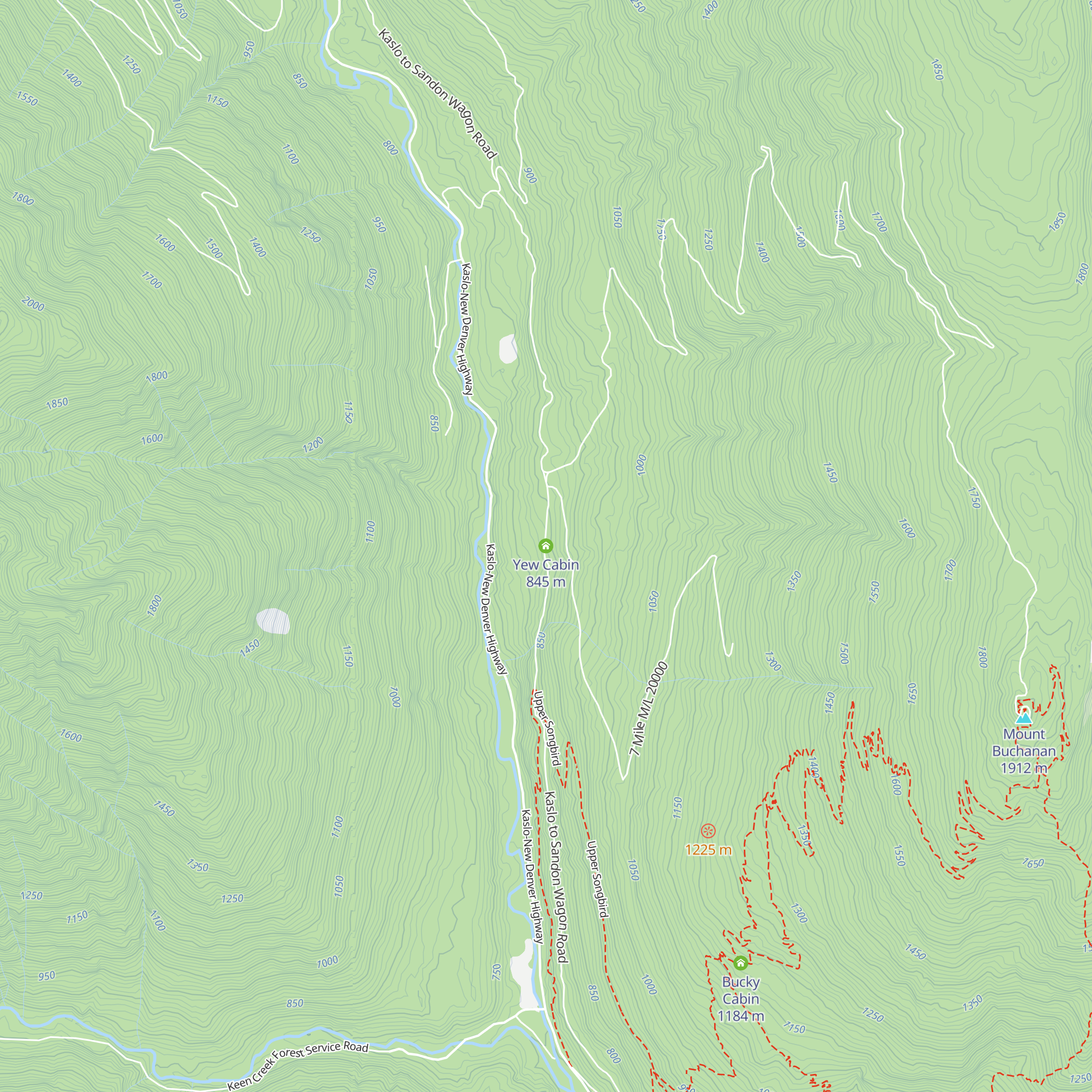 Yew Cabin map