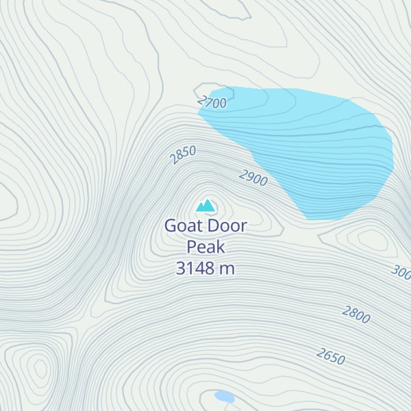 Map of Goat Door Peak