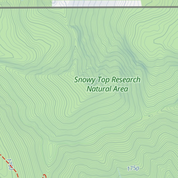Map of Snowy Top