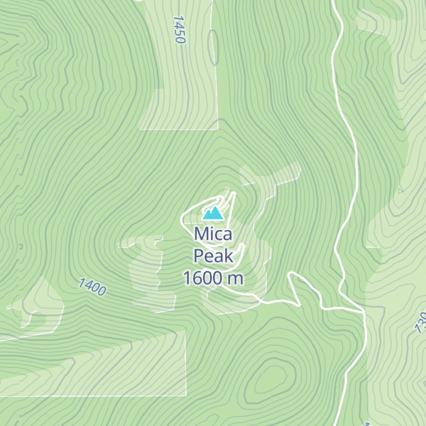 Map of Mica Peak