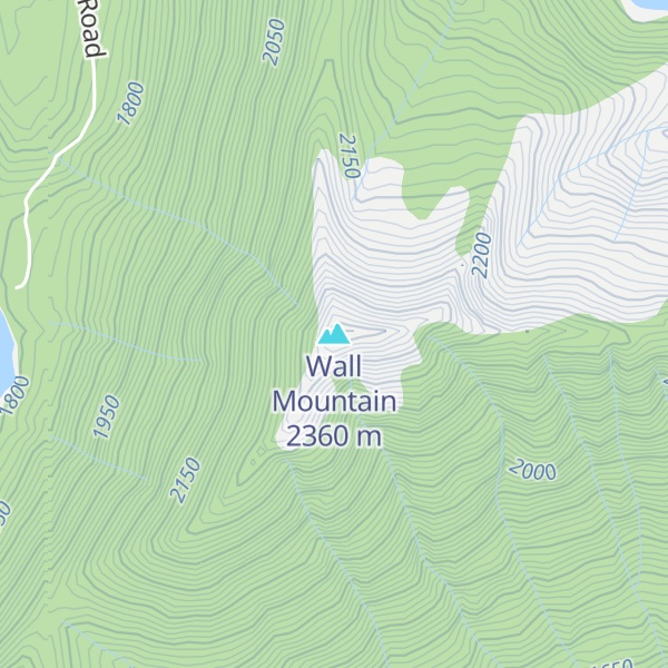 Map of Wall Mountain