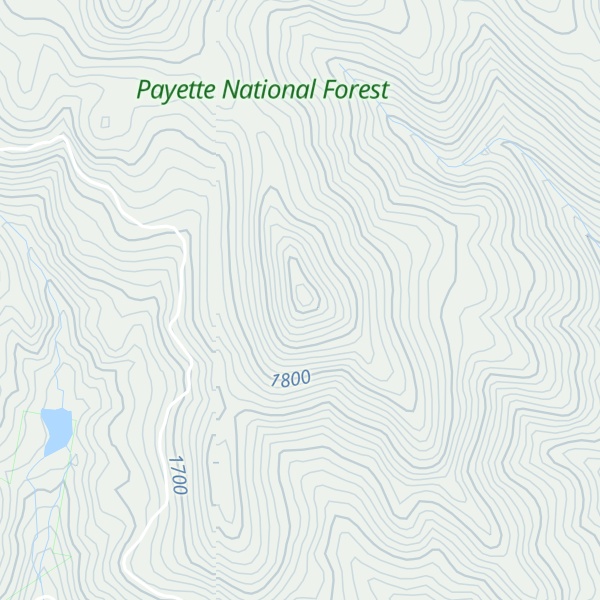 Map of Corner Mountain