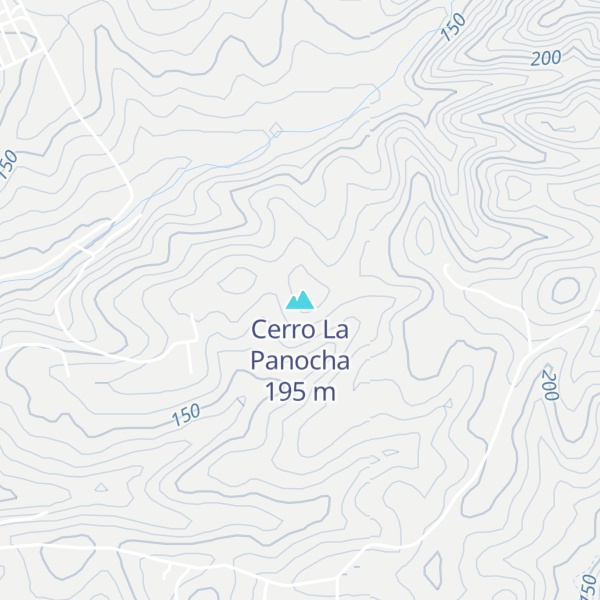 Map of Cerro La Panocha