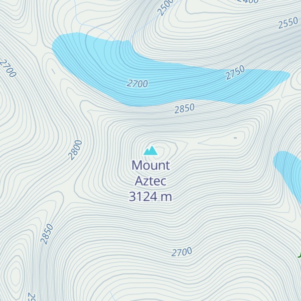 Map of Mount Aztec