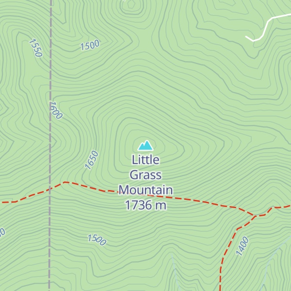 Map of Little Grass Mountain
