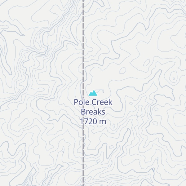 Map of Pole Creek Breaks