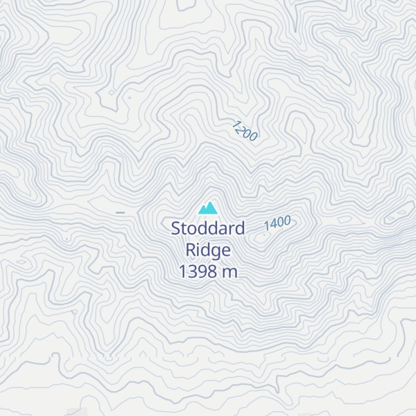 Map of Stoddard Ridge