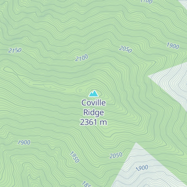 Map of Coville Ridge