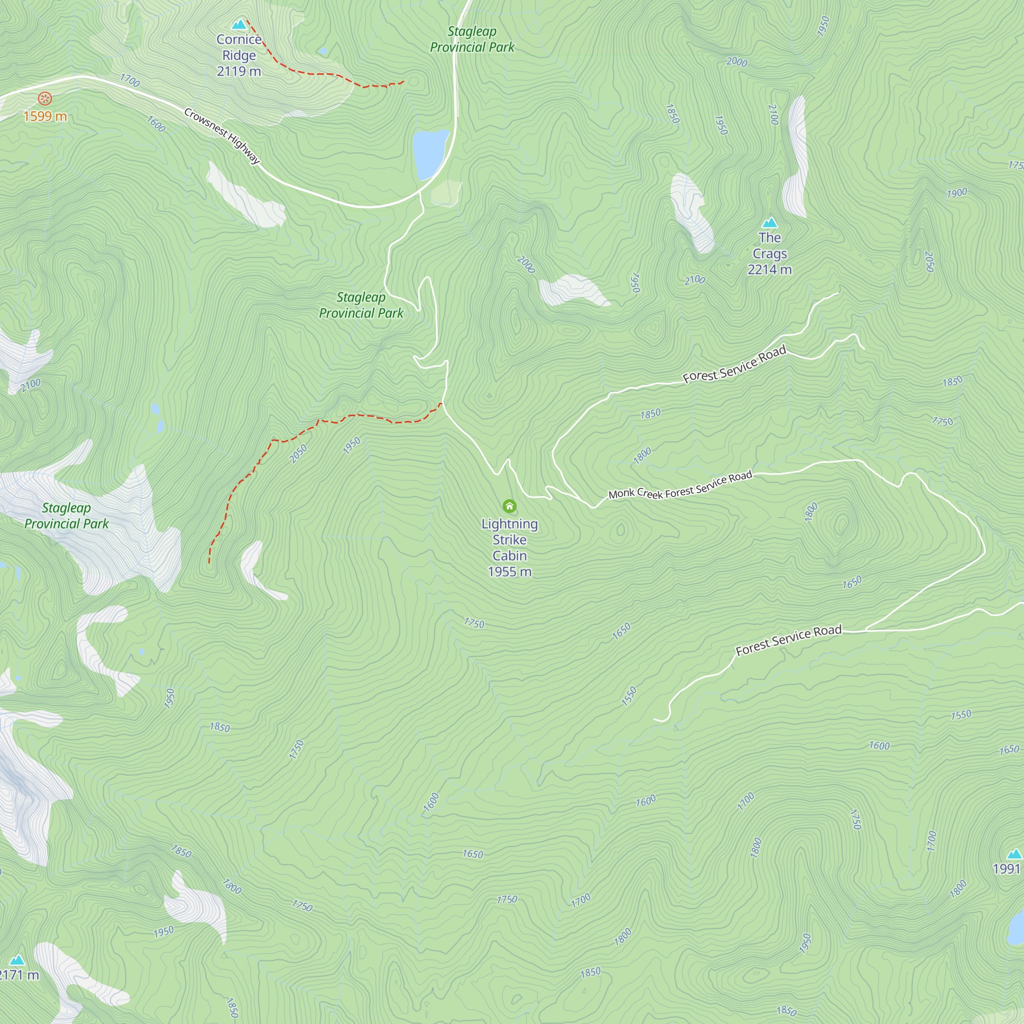 Ripple Ridge Cabin map