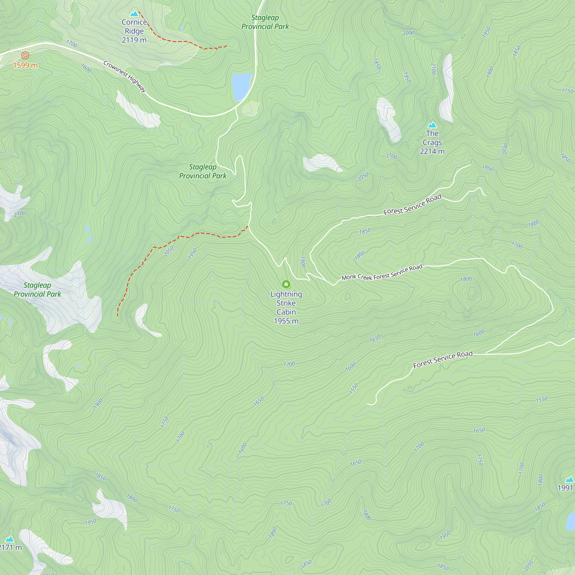 Ripple Ridge Cabin map