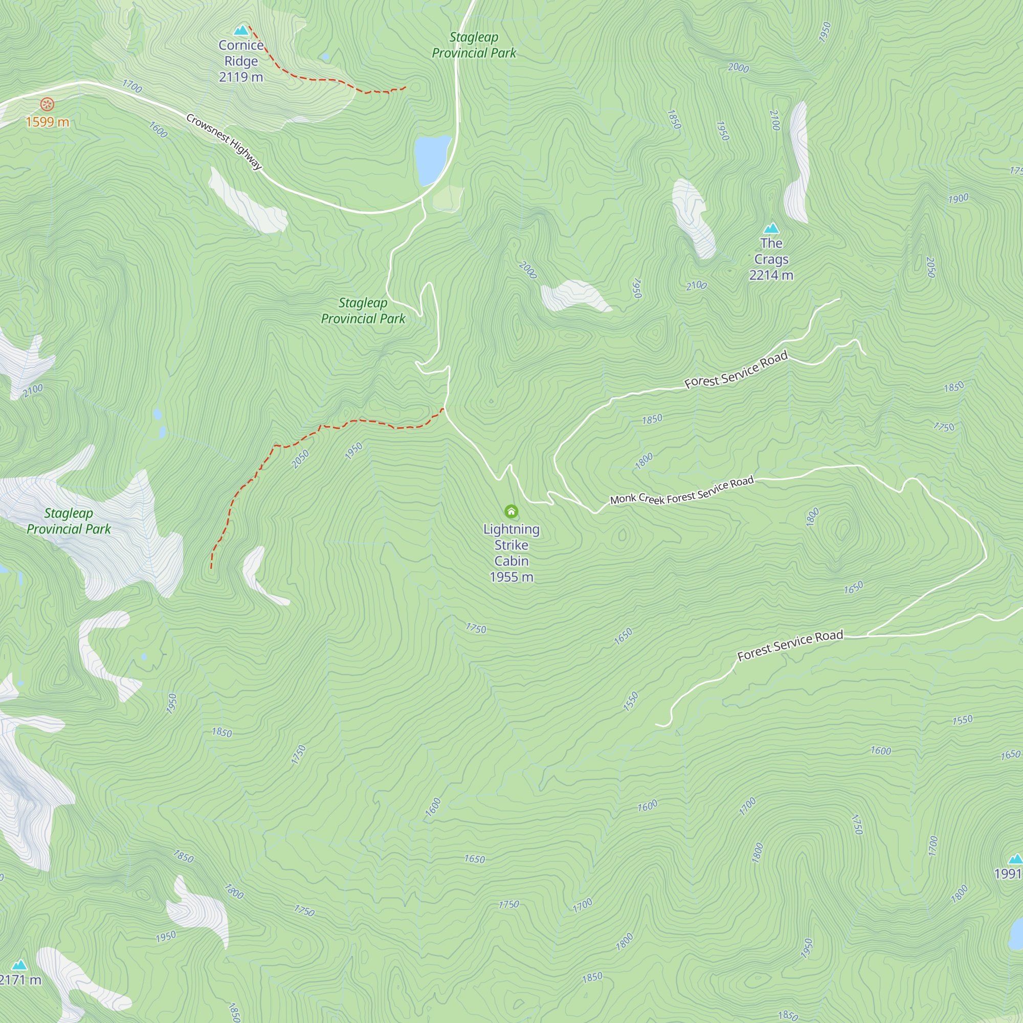 Lightning Strike Cabin map