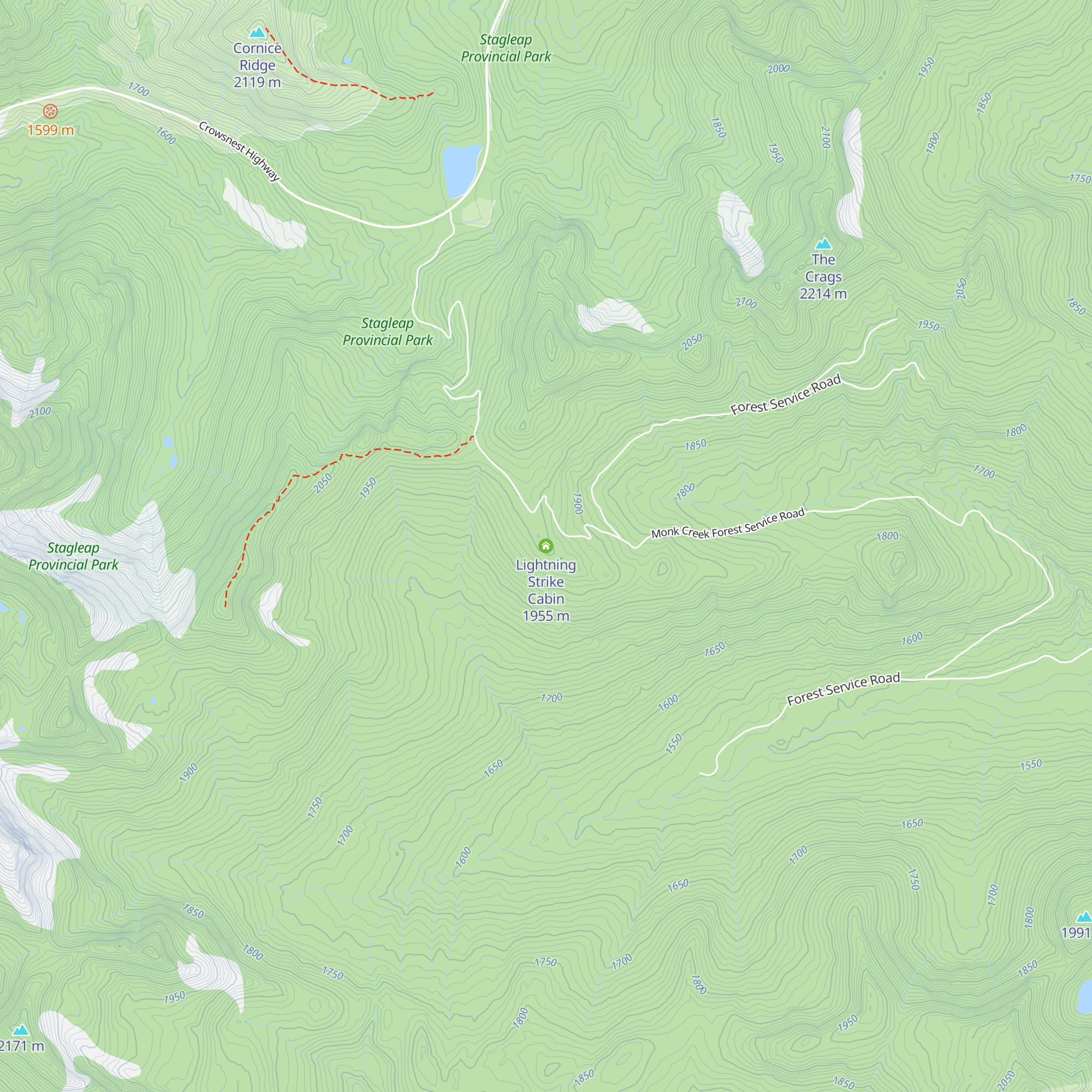 Lightning Strike Cabin map