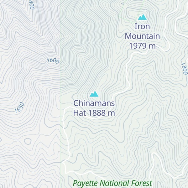 Map of Chinamans Hat