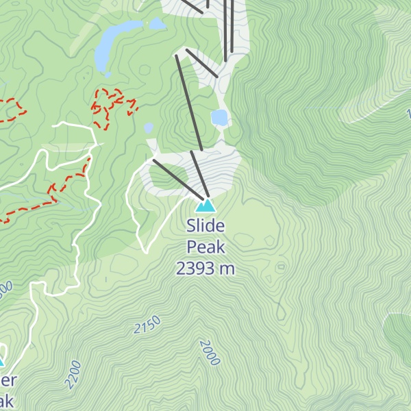 Map of Slide Peak