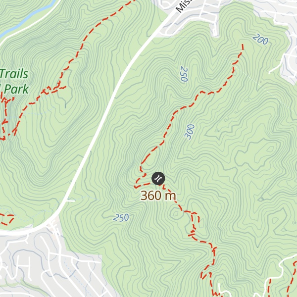 Map of Pyles Peak