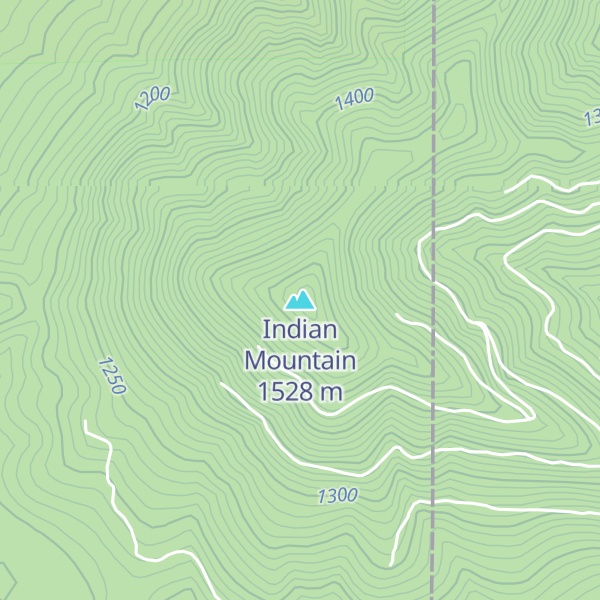 Map of Indian Mountain