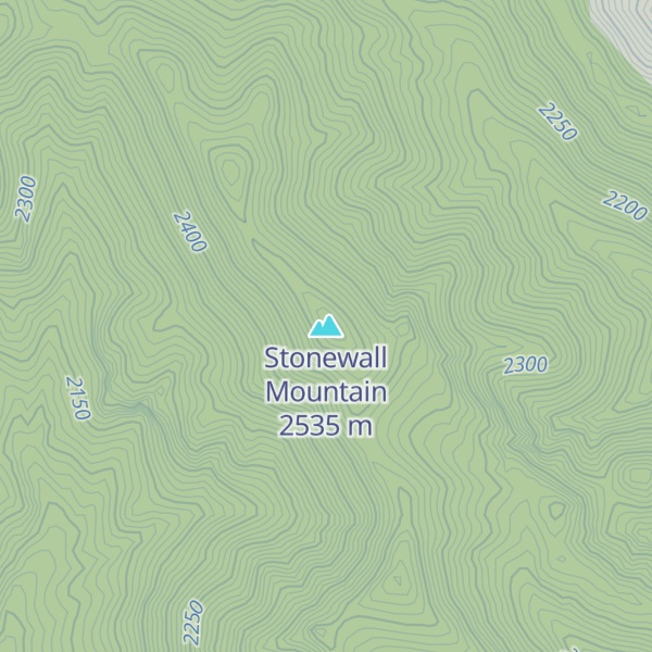 Map of Stonewall Mountain