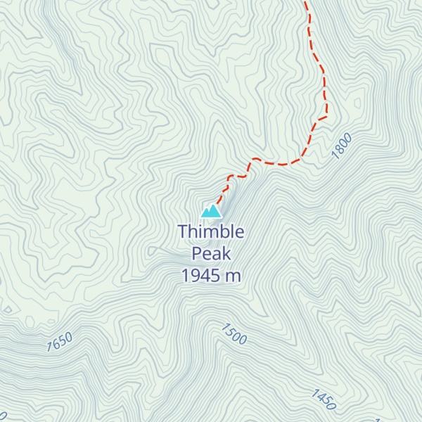 Map of Thimble Peak