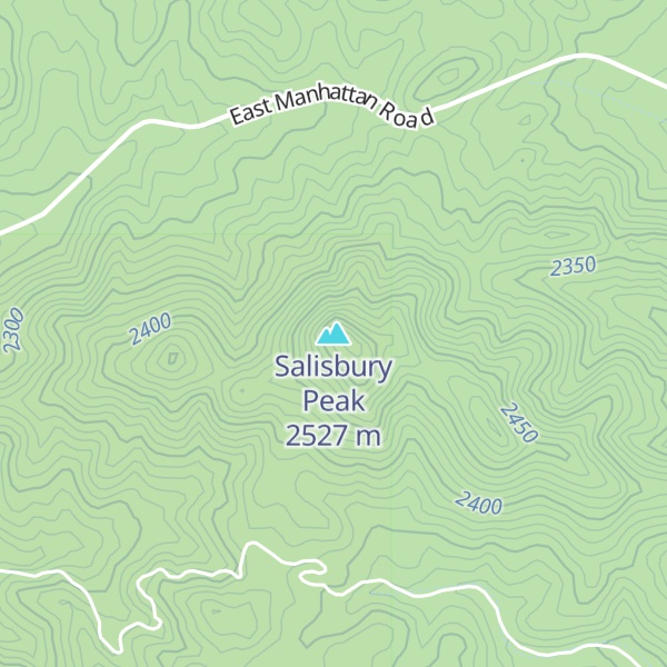 Map of Salisbury Peak