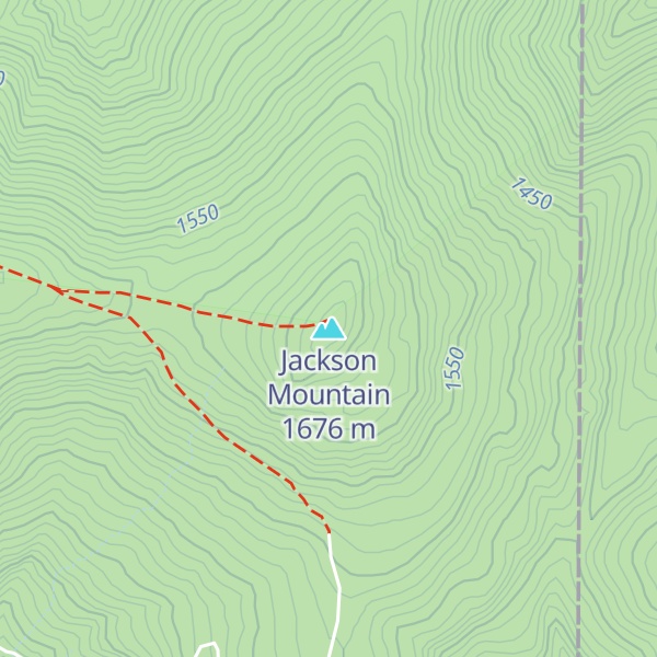 Map of Jackson Mountain