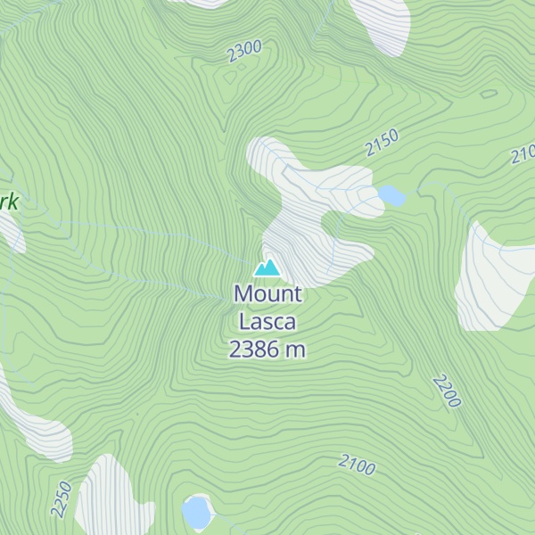 Map of Mount Lasca