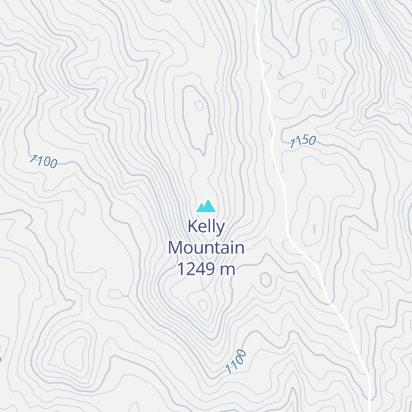 Map of Kelly Mountain