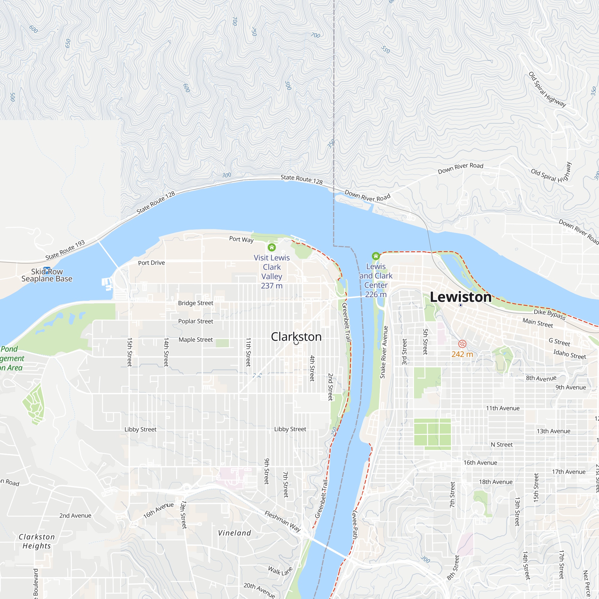 Lewis Clark Valley Chamber of Commerce map
