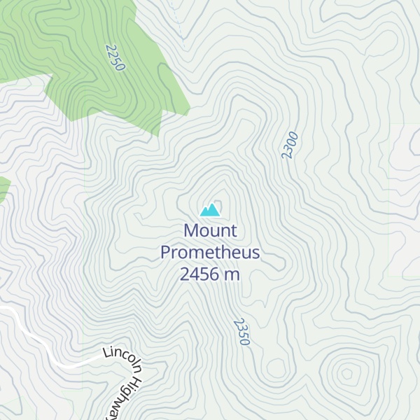 Map of Mount Prometheus
