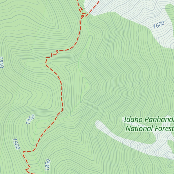 Map of Shedroof Mountain