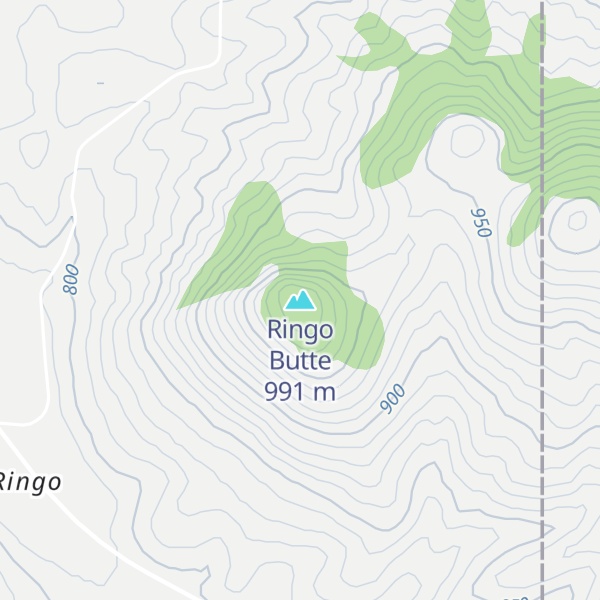 Map of Ringo Butte