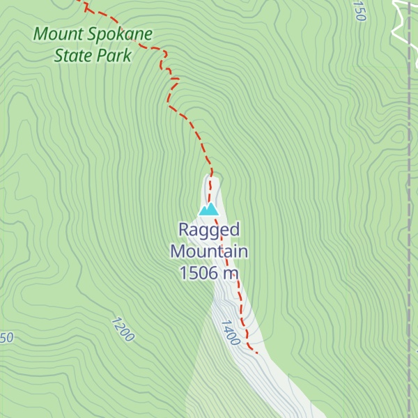 Map of Ragged Mountain