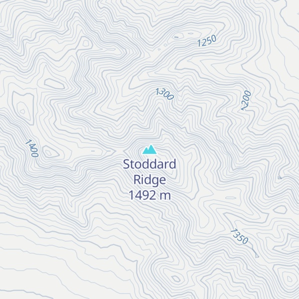 Map of Stoddard Ridge