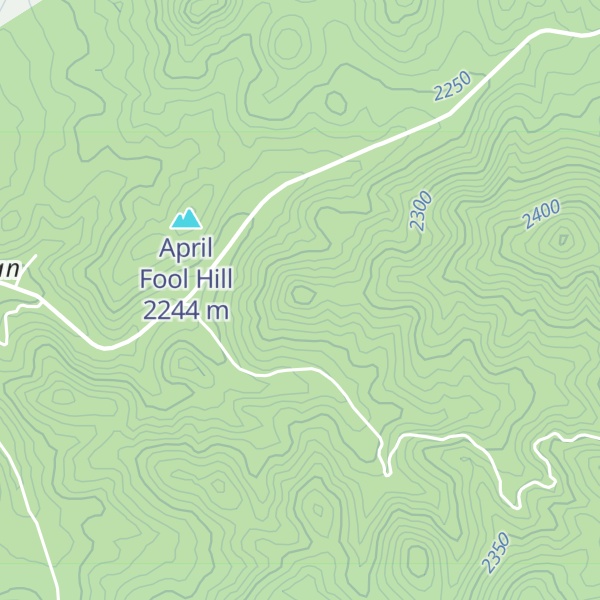 Map of Toro Blanco Hill