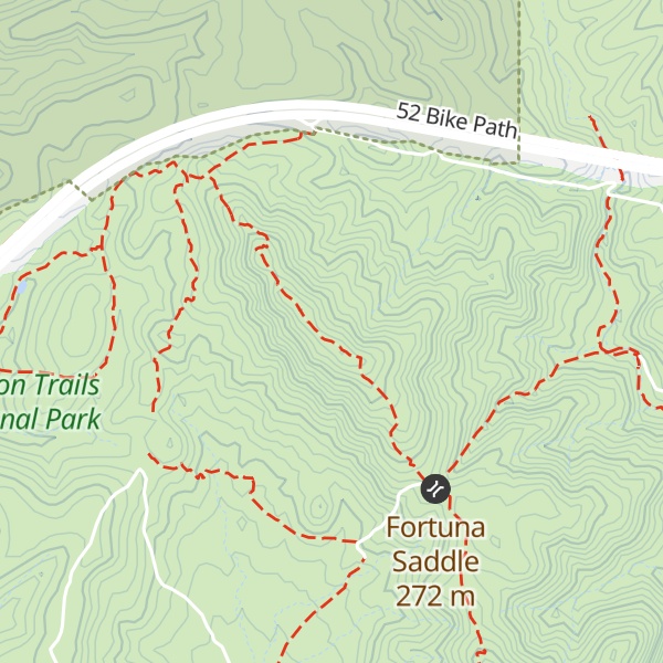 Map of North Fortuna Mountain