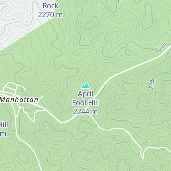 Map of April Fool Hill