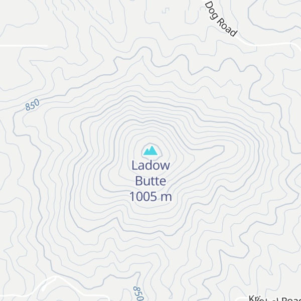 Map of Ladow Butte