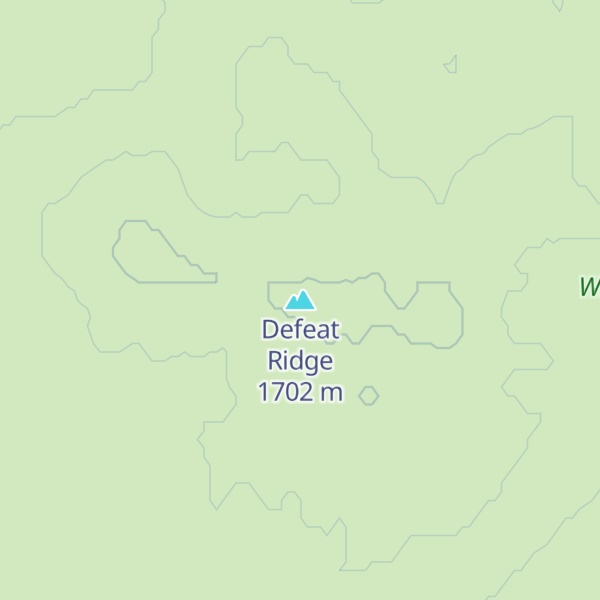 Map of Defeat Ridge