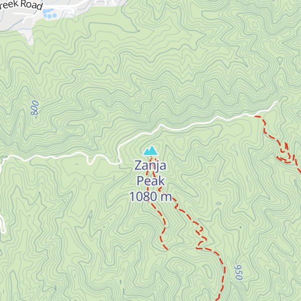 Map of Zanja Peak