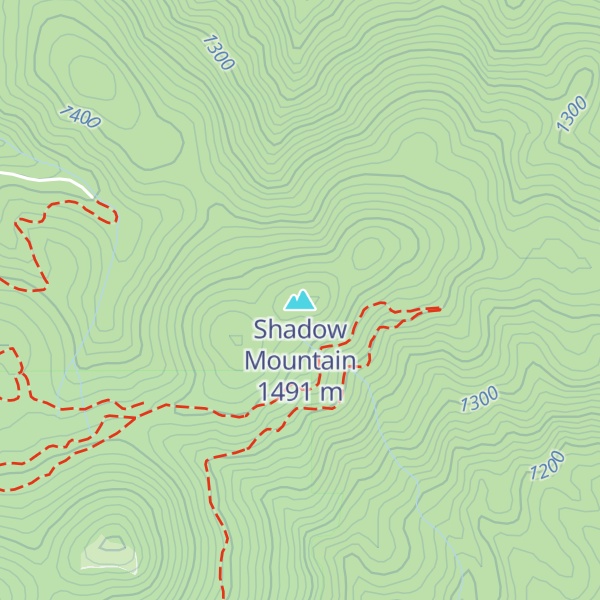 Map of Shadow Mountain