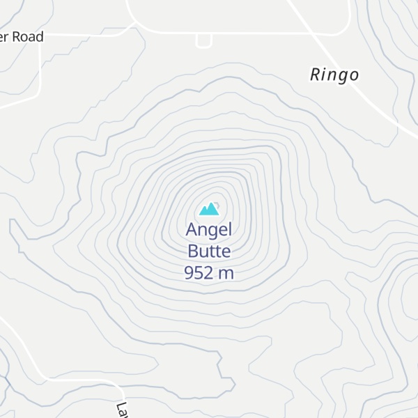 Map of Angel Butte
