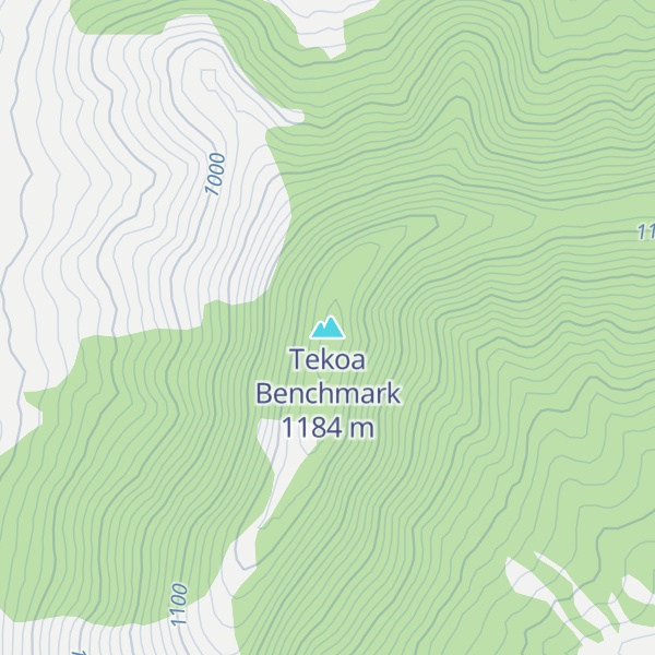 Map of Tekoa Benchmark