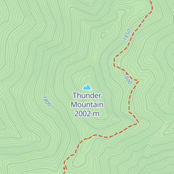 Map of Thunder Mountain